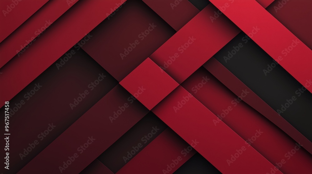 Poster dark red color elegant simple minimal geometric abstract pattern.