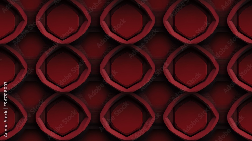 Poster dark red color elegant simple minimal geometric abstract pattern.