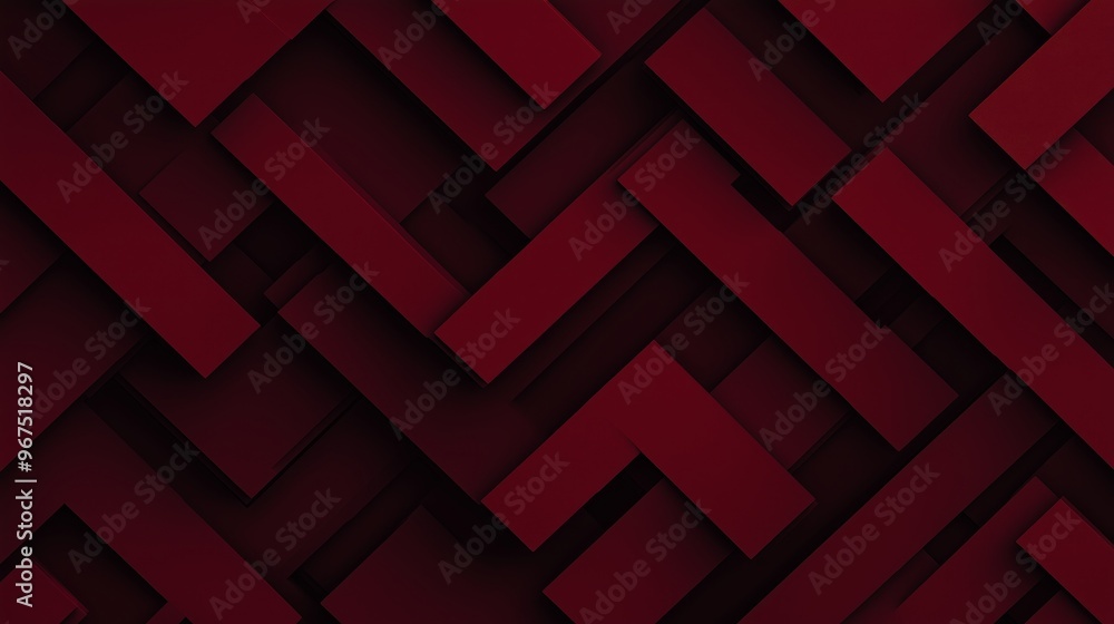 Poster dark red color elegant simple minimal geometric abstract pattern.