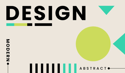 Modern minimalist abstract background design