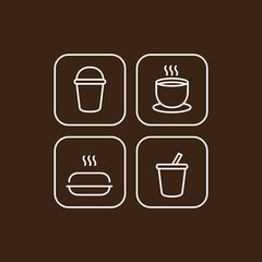 COFEE SHOP LOGO coffee spot logo design minimalist vector