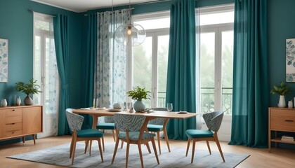 Photo interior modern design room 3d illustration;