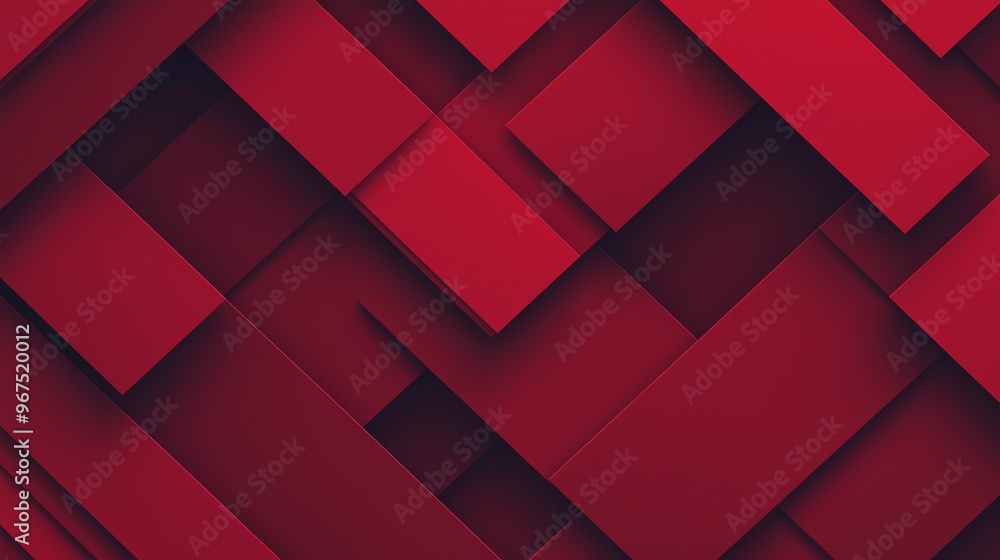 Poster dark red color elegant simple minimal geometric abstract pattern.