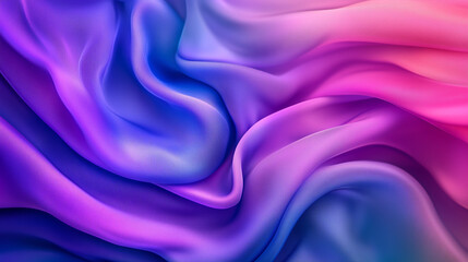 Obraz premium Colorful Satin Fabric Waves with Pink and Purple Tones