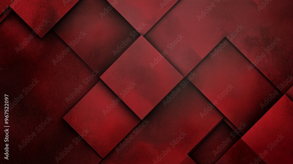Poster dark red color elegant simple minimal geometric abstract pattern.