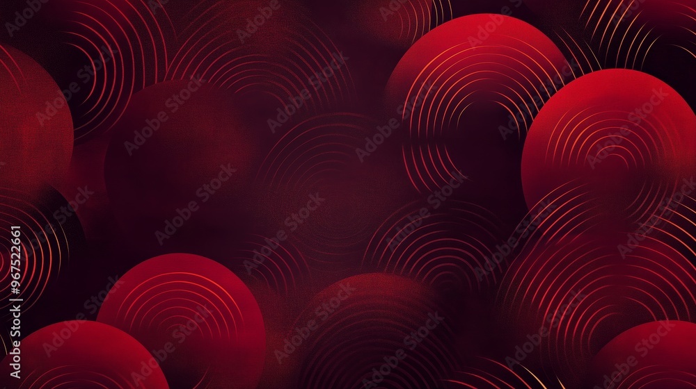 Poster dark red color elegant simple minimal geometric abstract pattern.