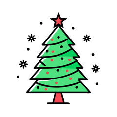 Christmas tree icon