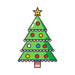 Christmas tree icon