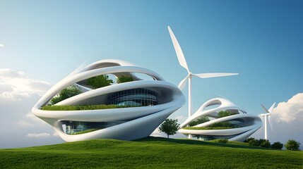 Bio-Engineered Wind Farms:Futuristic Organic Structures for Renewable Energy