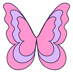 butterfly line icon