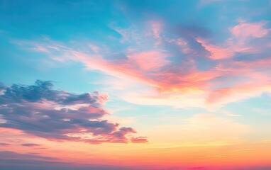 Stunning Sunset Sky with Dramatic Clouds