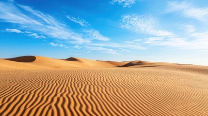 Desert Landscape with Blue Sky