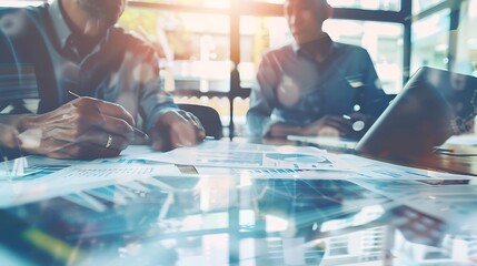 People with Financial Planner in Office, Finance Theme, Portrait Shot, Office, Financial Planner