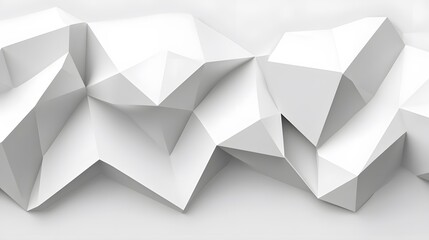 Abstract White Geometric Pattern Background