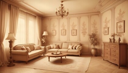 Photo interior modern design room 3d illustration;