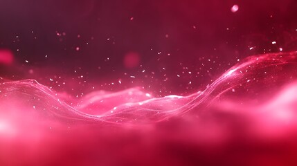 Fototapeta premium Abstract Pink and White Background with Glowing Particles