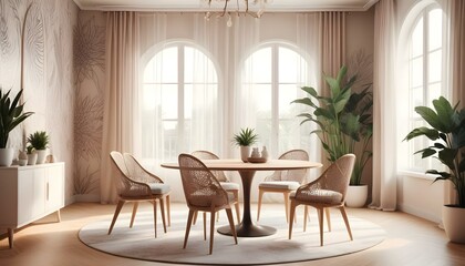 Photo interior modern design room 3d illustration;