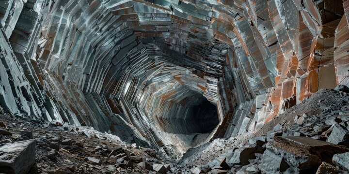 Mirny Yakutia Kimberlite Pipe in One of the World s Deepest Quarries