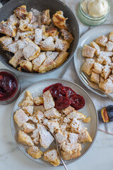 Austrian sweet pancake kaiserschmarrn 