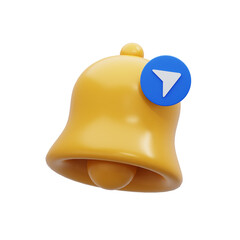 Notification Bell 3D Icon