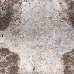 Piso tileable de tierra y pasto