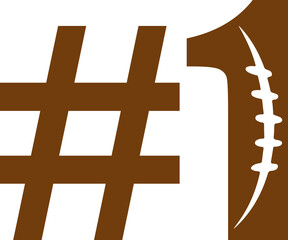 Obraz premium #1 sports clip art design on plain white transparent isolated background for card, shirt, hoodie, sweatshirt, apparel, card, tag, mug, icon, poster or badge