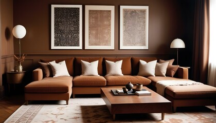 Photo interior modern design room 3d illustration;