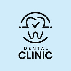 Dental Clinic Sticker Dentist Icon Dentistry Logo Stomatology Teeth Care Concept Vector ai