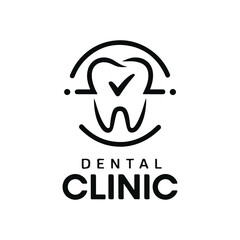 Dental Clinic Sticker Dentist Icon Dentistry Logo Stomatology Teeth Care Concept Vector png