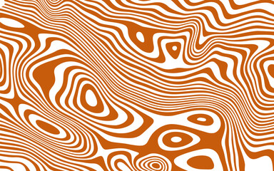 Wavy caramel background. Vector pattern with liquid texture. Abstract illustration