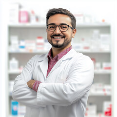 Fototapeta premium pharmacist, man, smile