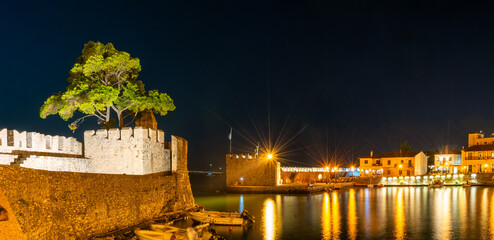 Panorama of Nafpaktos famous touristic port.

