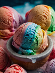 ice cream in a bowl