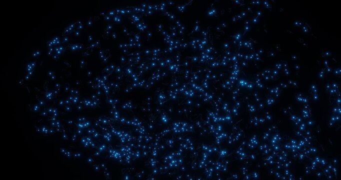 Blue Brain Geometric Node Loop Animation