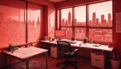 Photo interior modern design room 3d illustration;