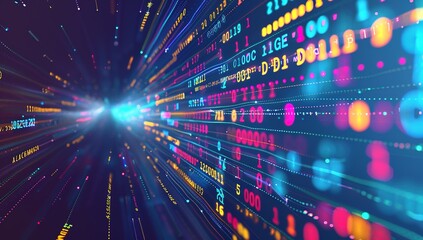 Obraz premium Abstract Particle Technology Background