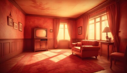 Photo interior modern design room 3d illustration;