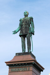 Obraz premium Statue of Alexander II in Helsinki