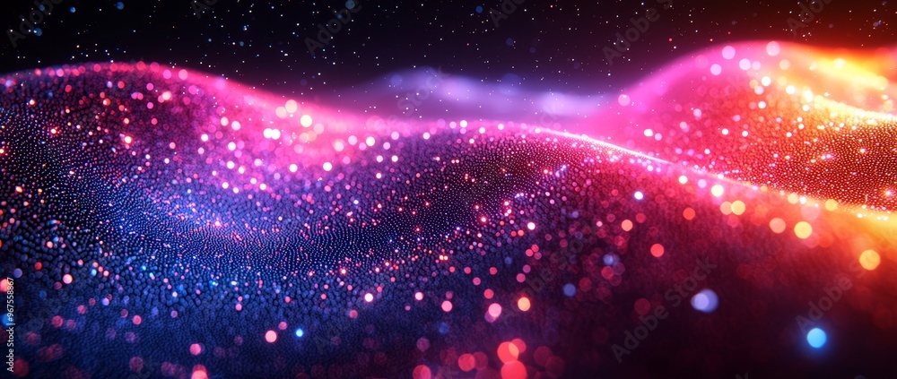 Fototapete Creating a swirling vortex with dynamic polygons in 3D