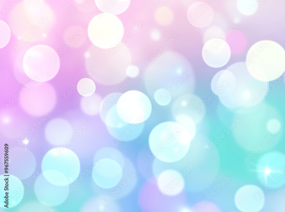 Poster blurred and colorful photo of bokeh lights and a backlight reflector. image made with various colore