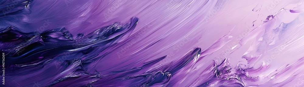 Poster vibrant abstract art featuring swirling shades of purple, creating a dynamic flow of color that evok