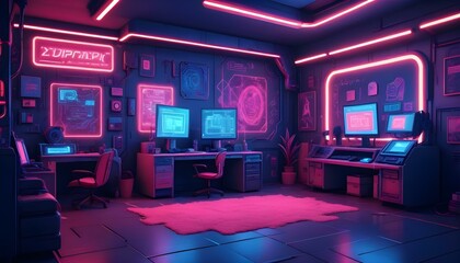 Photo interior modern design room 3d illustration;