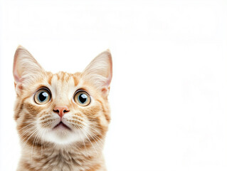 Surprised pretty cat