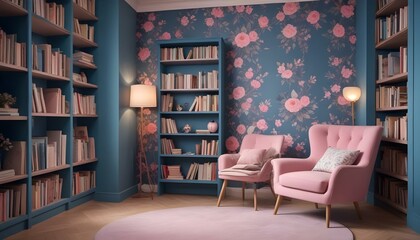 Photo interior modern design room 3d illustration;
