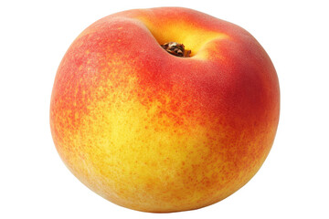A ripe peach with a smooth, colorful skin, showcasing its natural beauty and freshness.