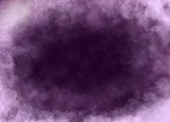 Background with clouds. White fog frame. White clouds at the edges.