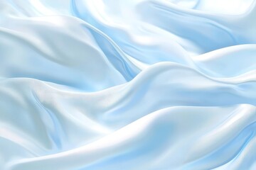 Obraz premium Artistic background with blue and white wavy lines, representing serenity and beauty.