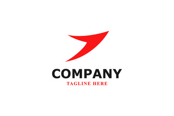 flying red bird and arrow logo