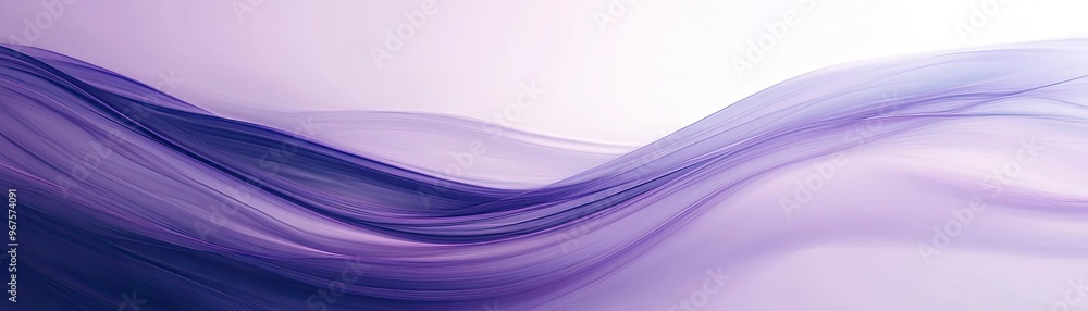 Poster a soft wave of purple hues blending seamlessly, creating a calming and elegant abstract background f