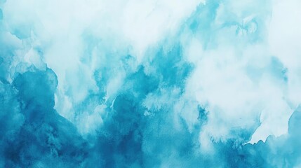 A serene and calming abstract design featuring soft blue hues and ethereal cloud-like formations.